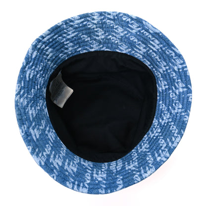 Fendi Denim Logo Bucket Hat S Light Blue 6 of 7