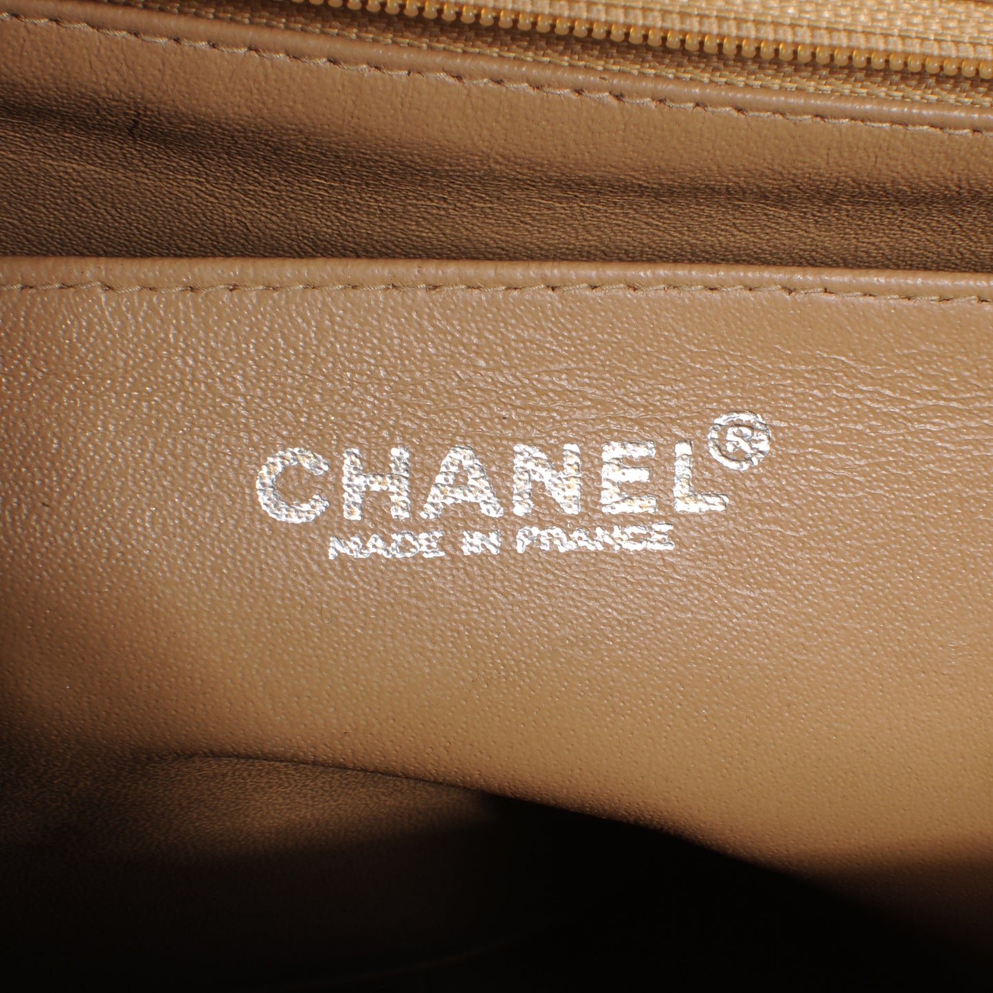 Caviar Jumbo Single Flap Beige