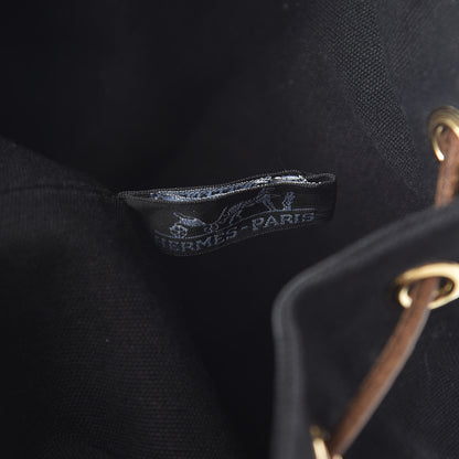Hermes Toile Sac Polochon Black 8 of 12