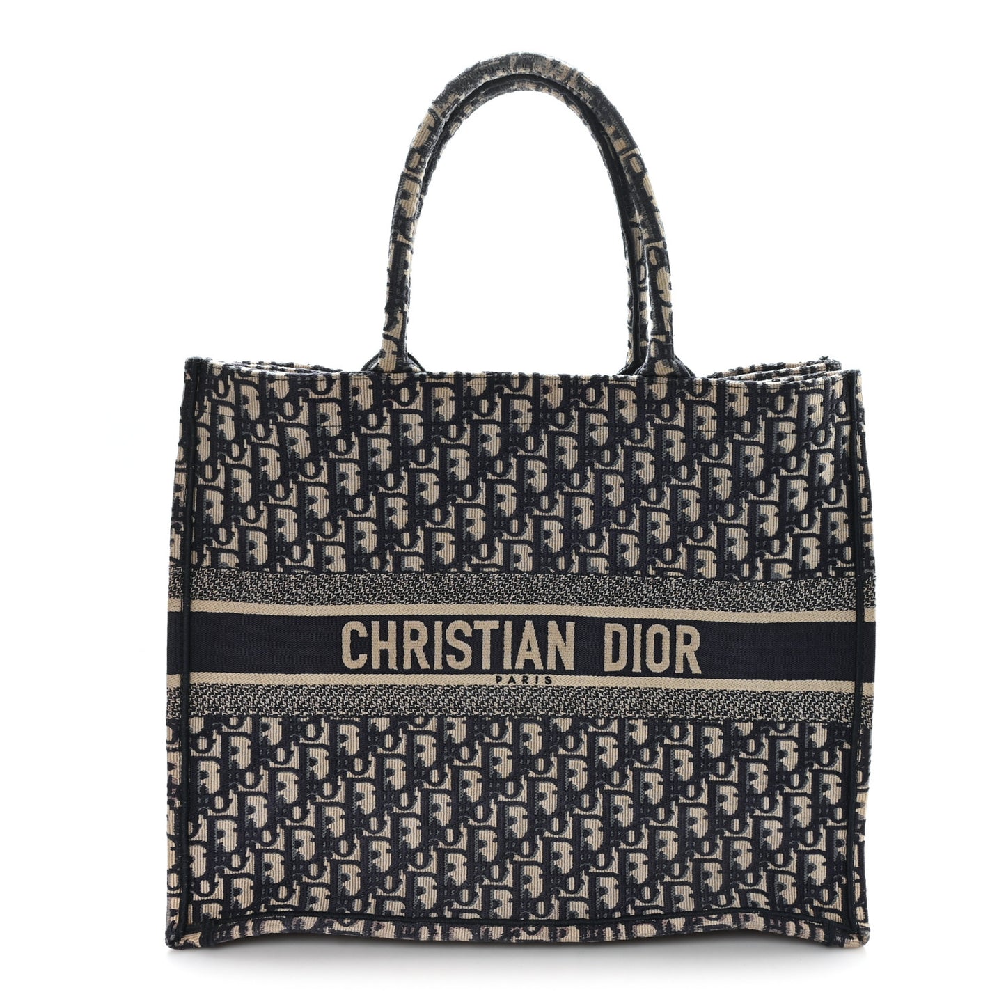Oblique Large Book Tote Blue Multicolor