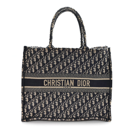 Christian Dior Oblique Large Book Tote Blue Multicolor 1 of 12