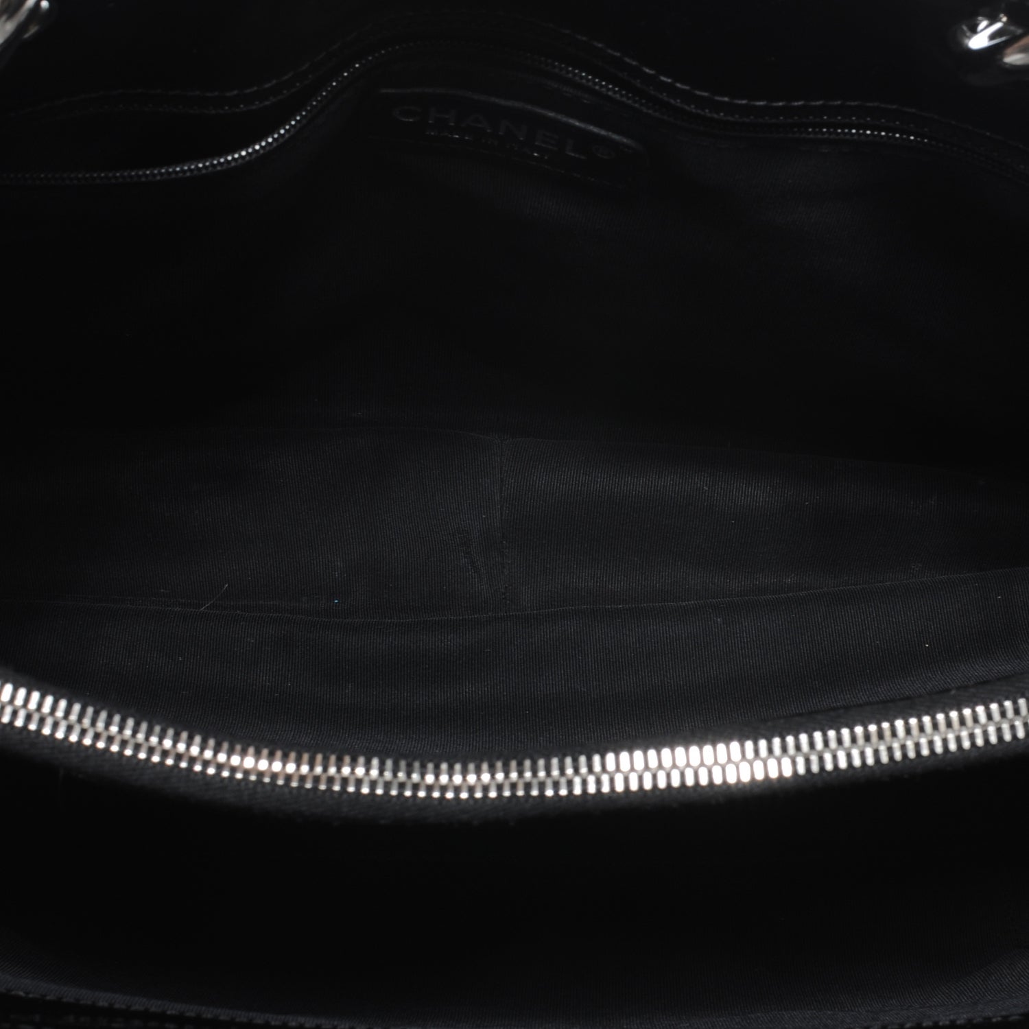 Chanel Patent Grand Shopping Tote GST Black 5 of 7