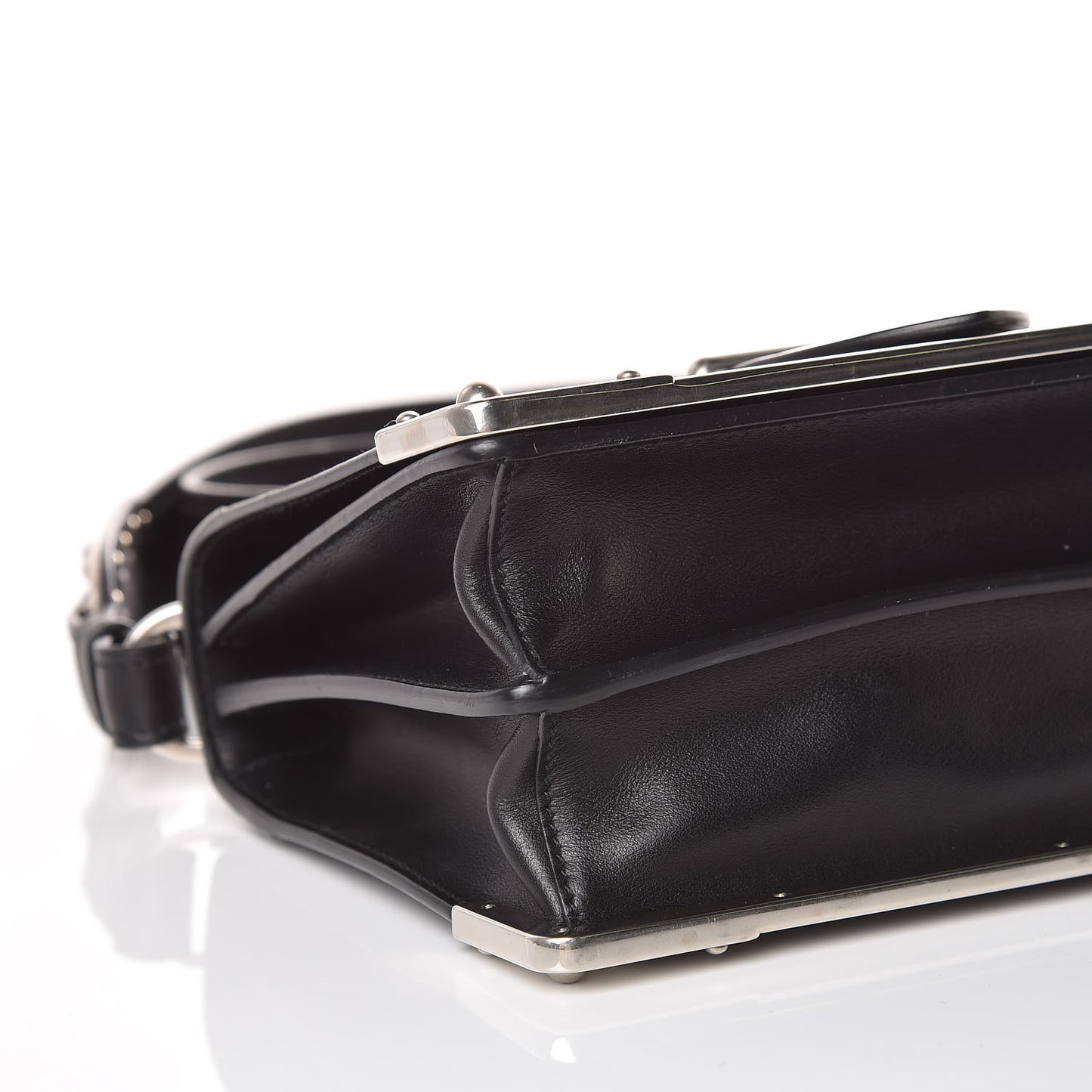 City Calf Saffiano Cahier Bag Black