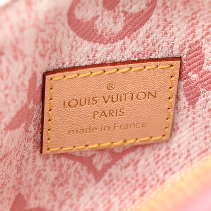 Louis Vuitton Monogram Jacquard Denim Nano Speedy Bandouliere Pink 6 of 9