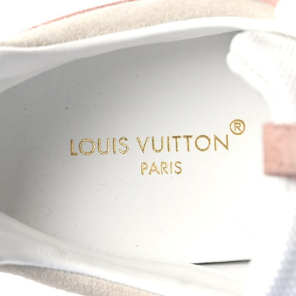 Louis Vuitton Suede Mesh Run Away Sneakers 38 White Grey 8 of 8