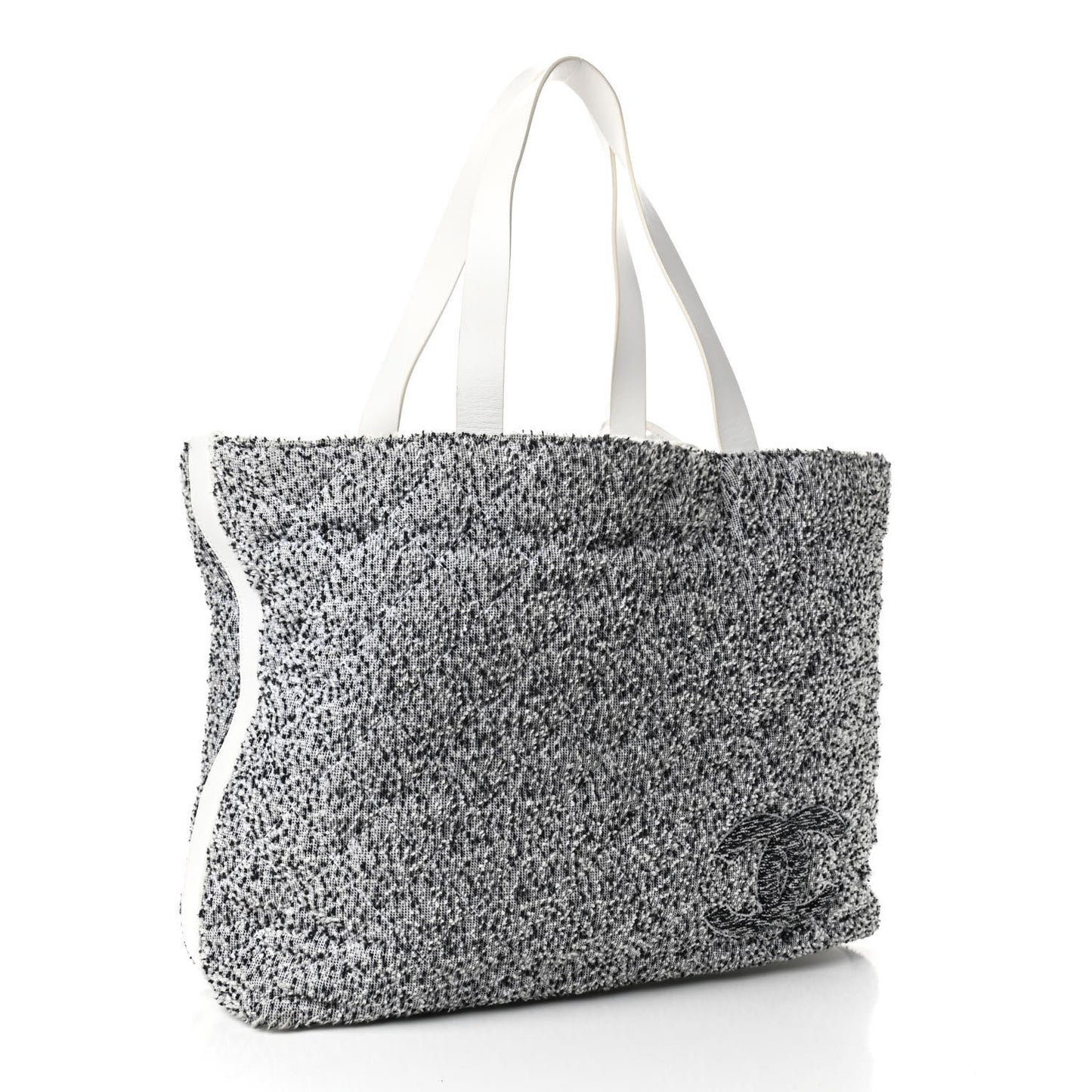 Terry Cotton Fizzy Tote Black White