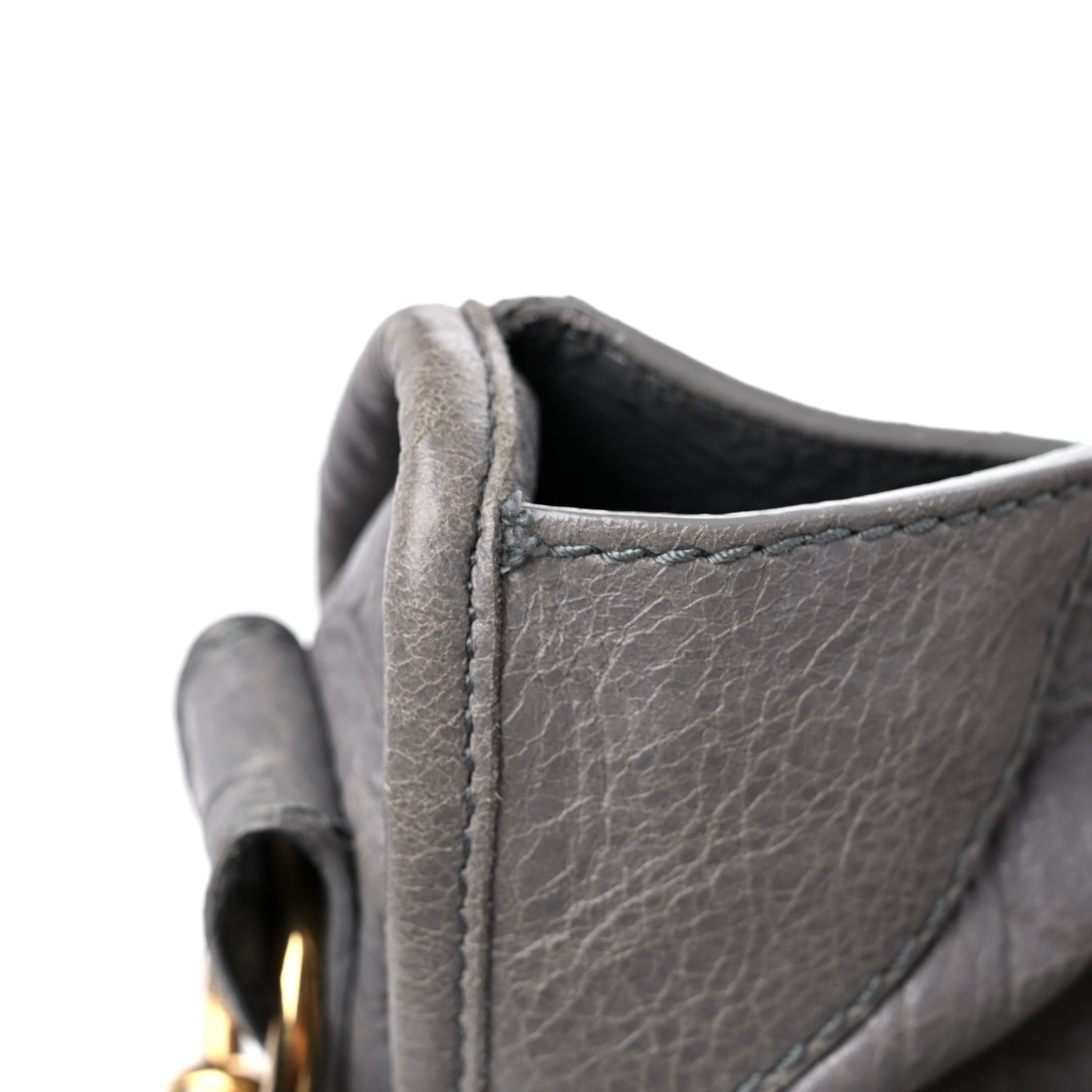 Agneau Giant 12 Gold Hardware City Gris Pyrite