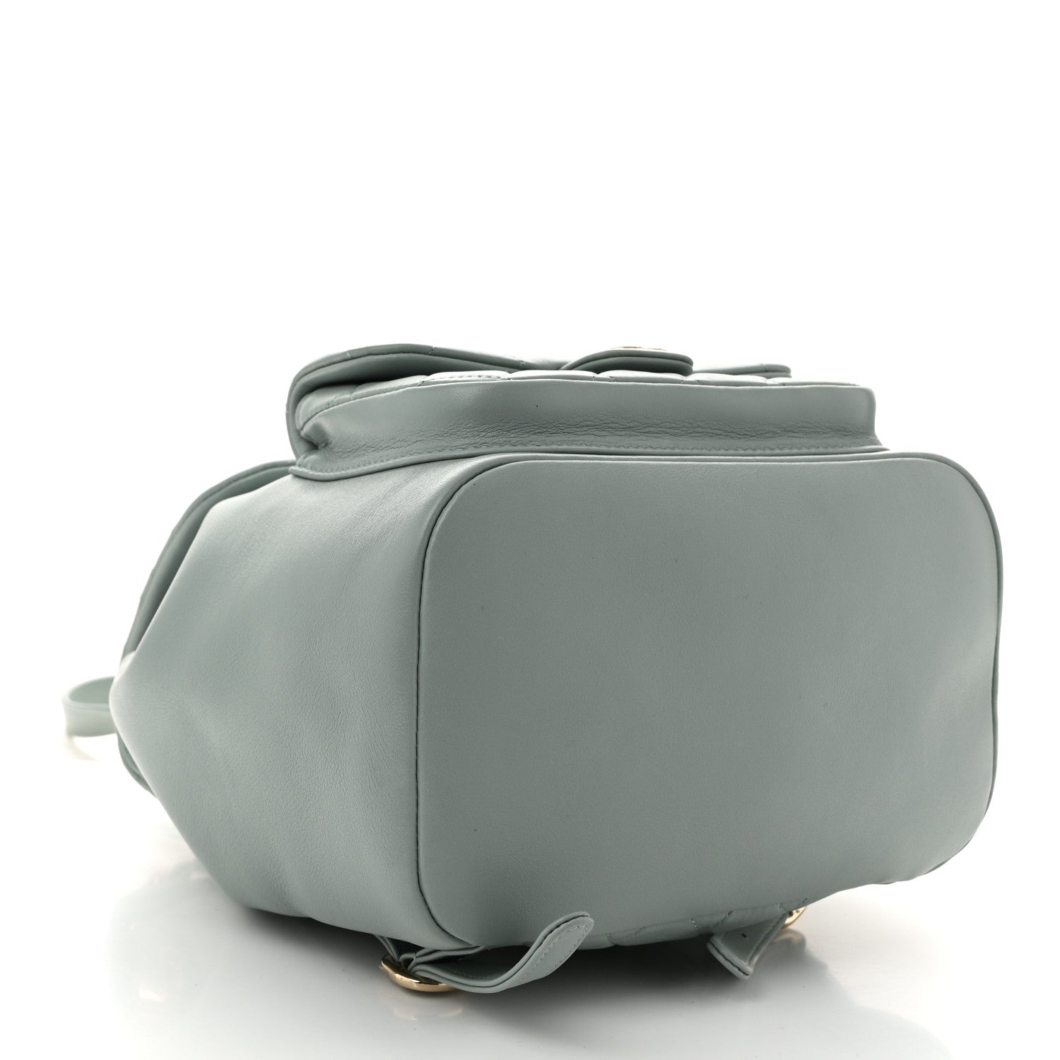 Chanel Lambskin Quilted Large Duma Drawstring Backpack Grey 4 of 10