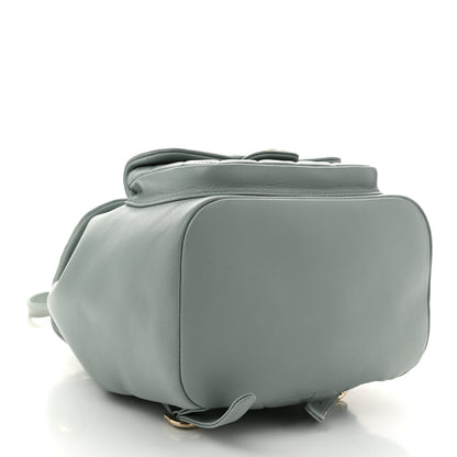 Chanel Lambskin Quilted Large Duma Drawstring Backpack Grey 4 of 10