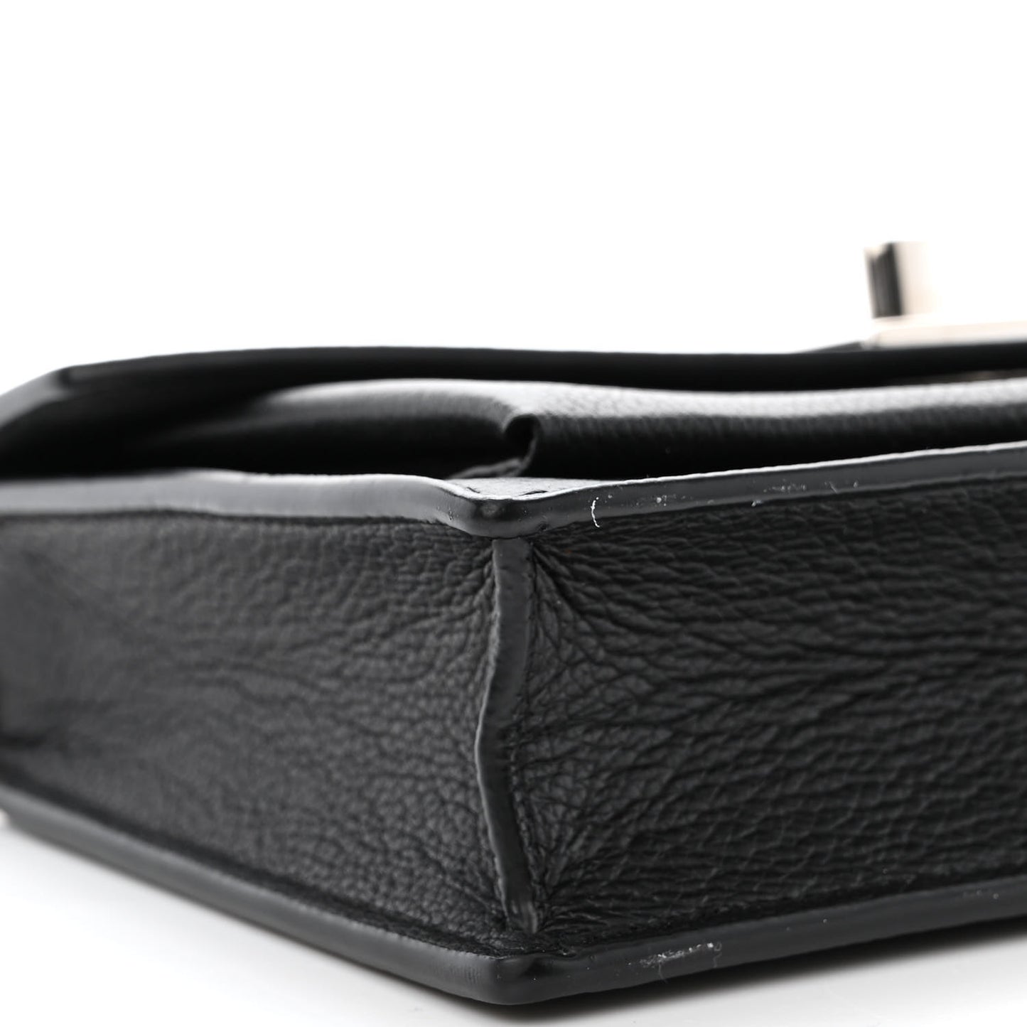 Soft Calfskin My Lockme Chain Pochette Black