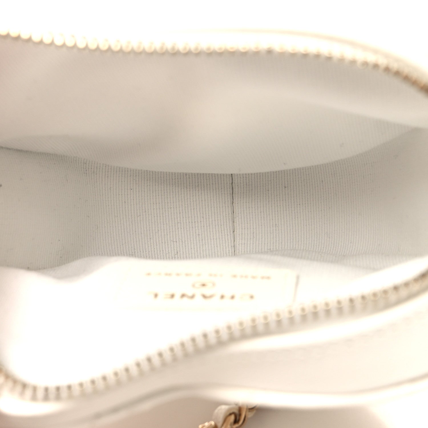 Chanel Lambskin Quilted CC In Love Heart Clutch With Chain White 5 of 11