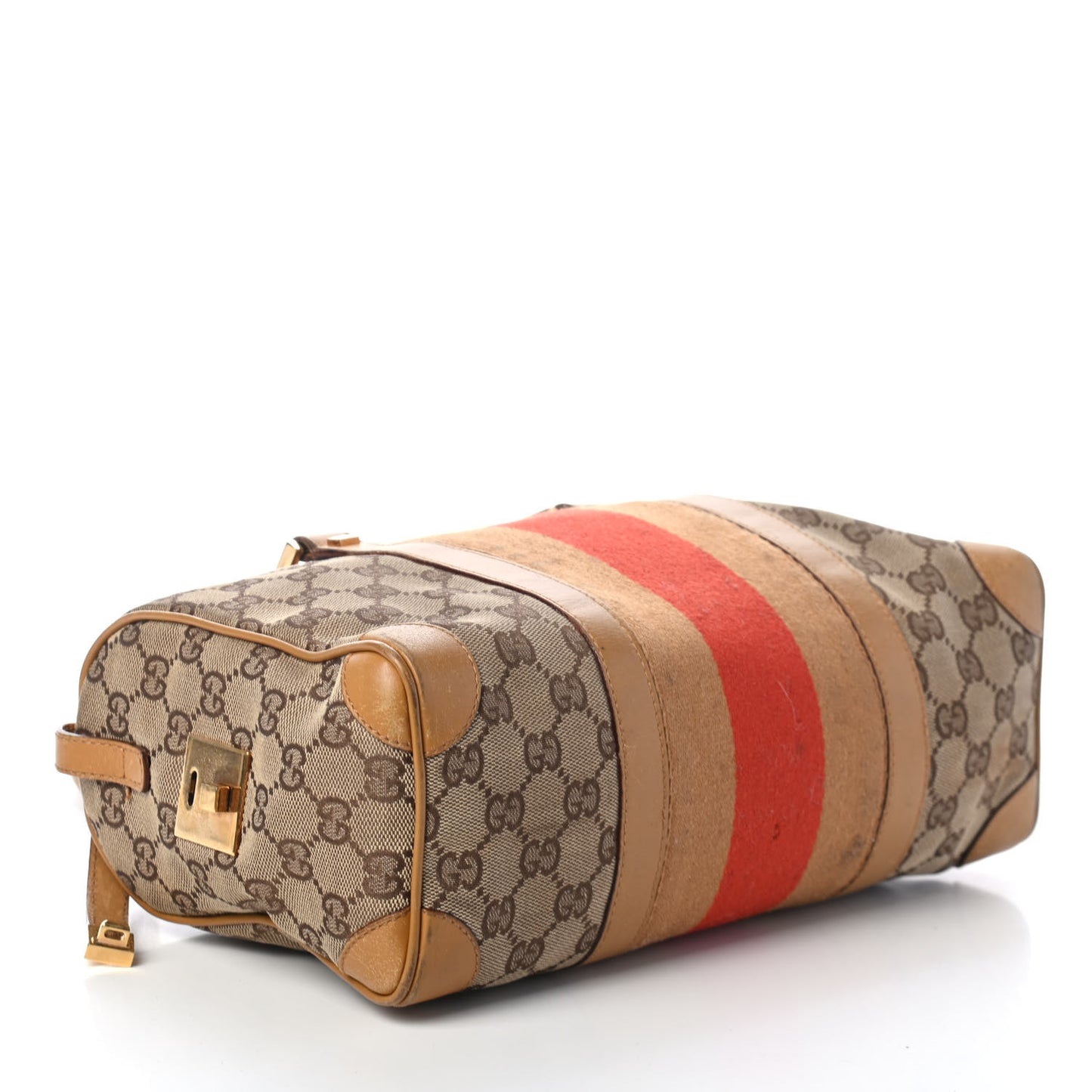 Monogram Vintage Web Small Boston Yellow