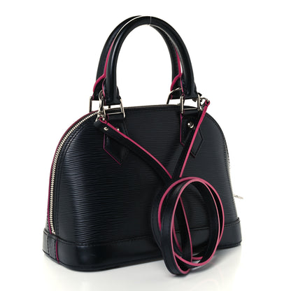 Louis Vuitton Epi Alma BB Black Hot Pink 3 of 13