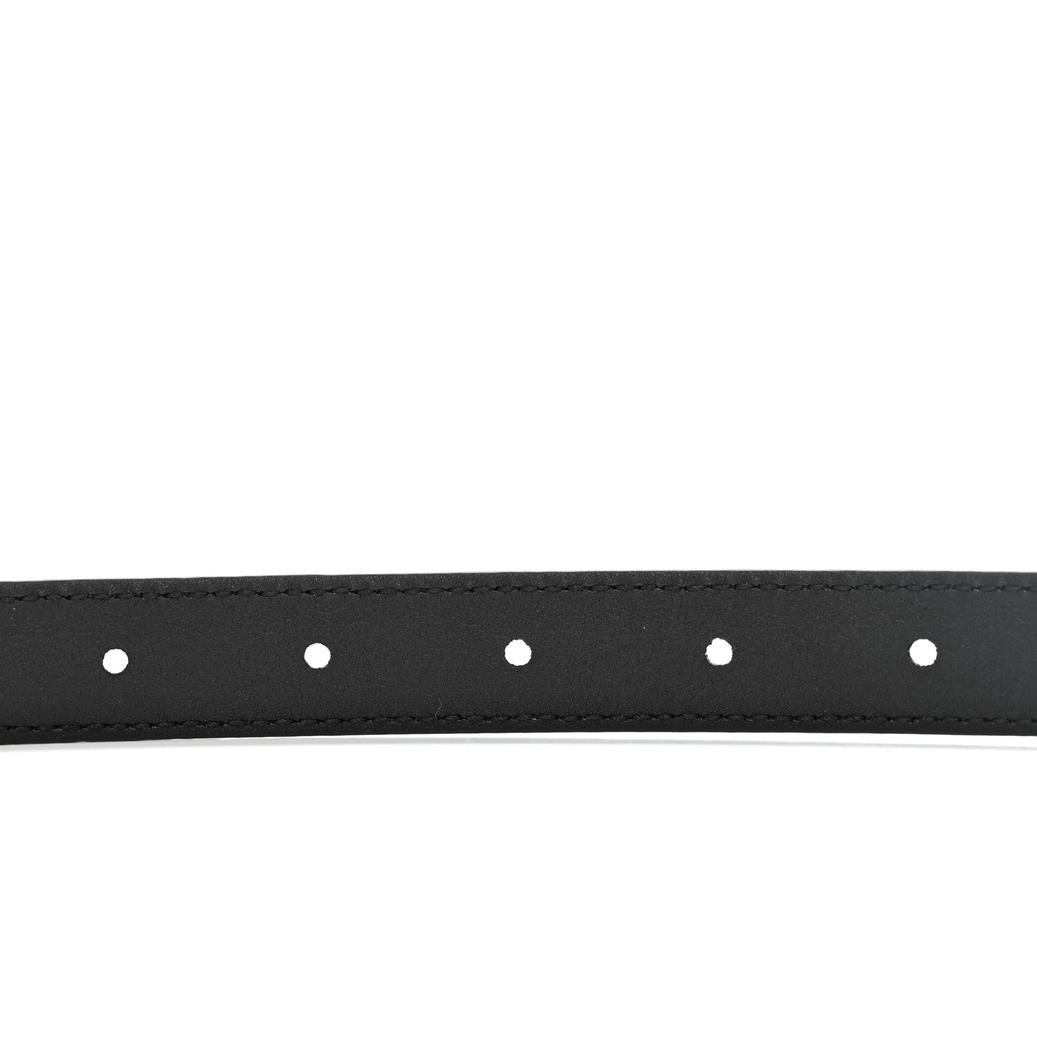 Gucci Azalea Calfskin Enamel Monochrome Double G 20mm Belt 85 34 Black 4 of 5