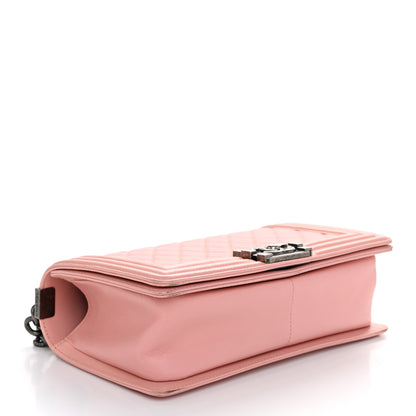 Chanel Lambskin Quilted Medium Boy Flap Light Pink 4 of 10