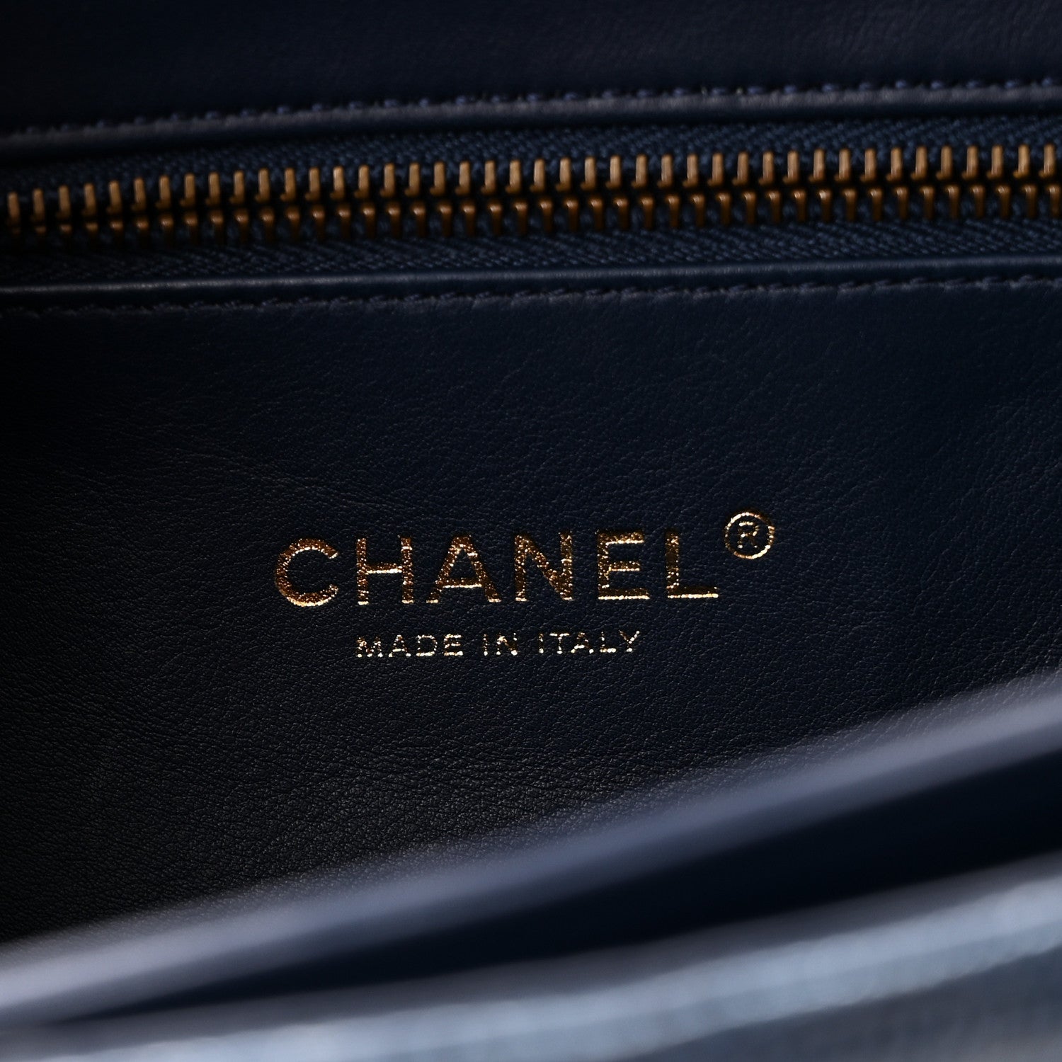 Chanel Lizard Lambskin Quilted Large Perfect Edge Flap Blue 6 of 10