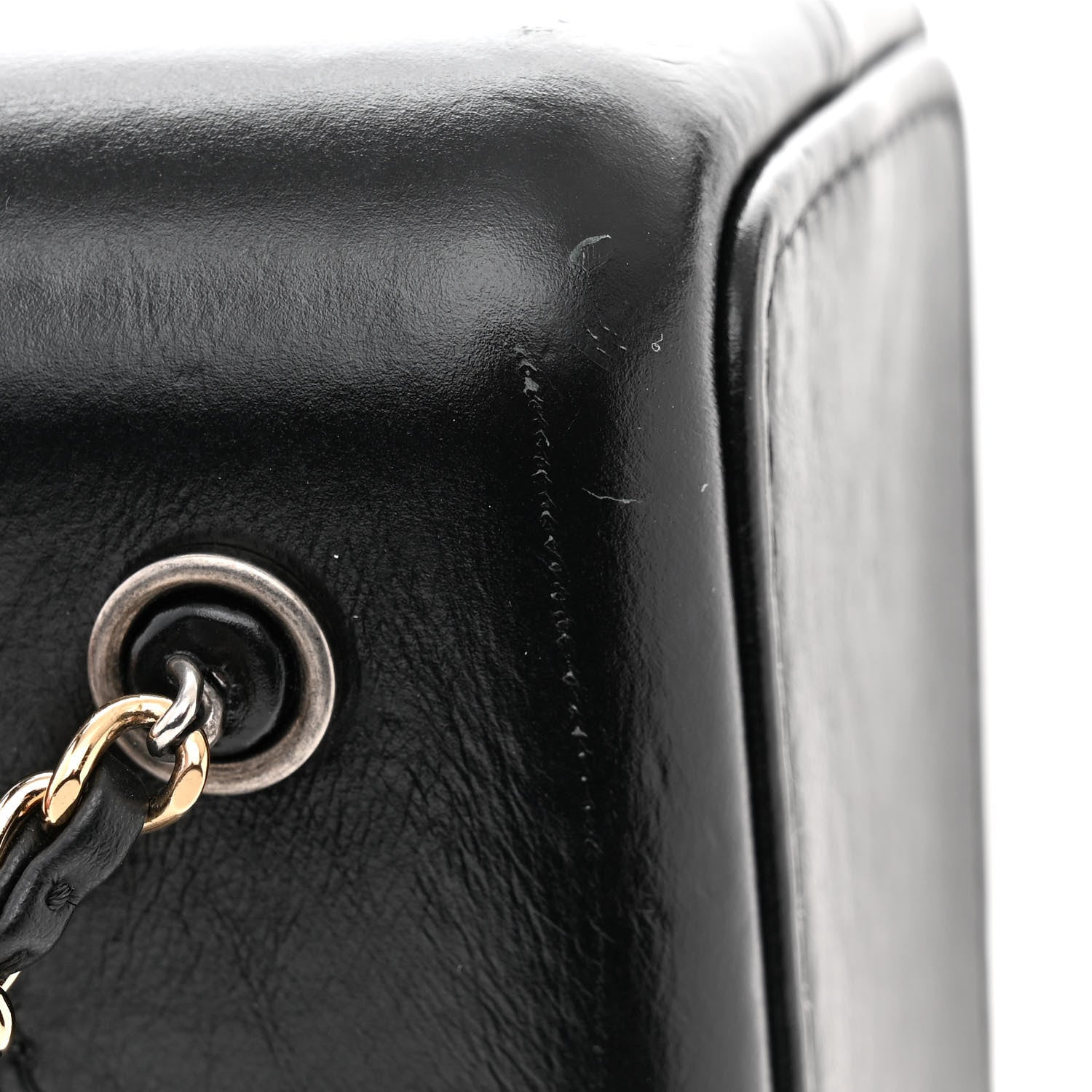 Chanel Aged Calfskin Quilted Gabrielle Backpack Black 13 of 15