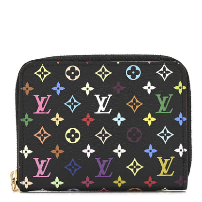 Louis Vuitton Monogram Multicolor Zippy Coin Purse Black Grenade 1 of 9