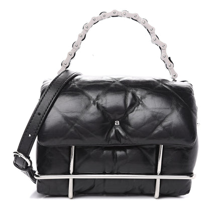 Alexander Wang Calfskin Quilted Halo Crossbody Bag Black 1 of 9