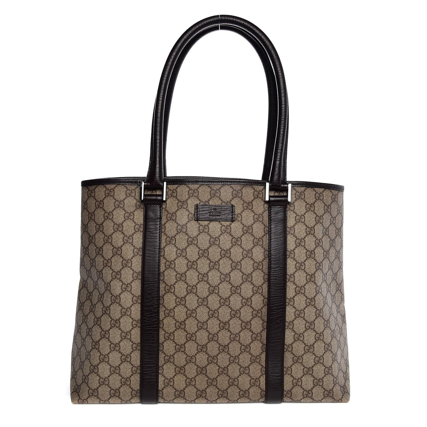 GG Plus Monogram Medium Joy Tote Dark Brown