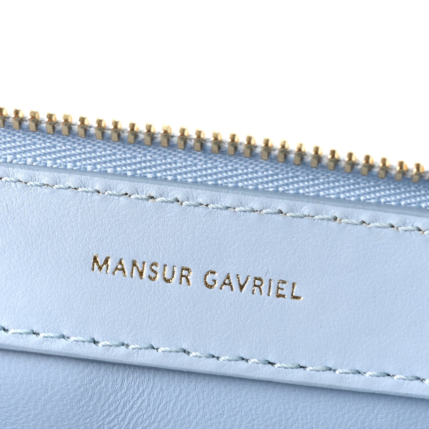 Smooth Calfskin Mini Frame Crossbody Bag Light Blue