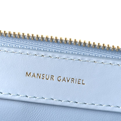 Mansur Gavriel Smooth Calfskin Mini Frame Crossbody Bag Light Blue 5 of 9