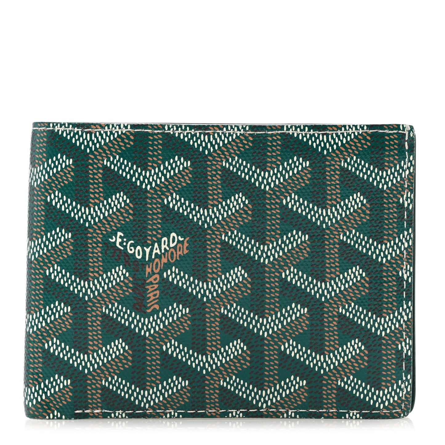 Goyardine Bi-Fold Victoire PM Wallet Green
