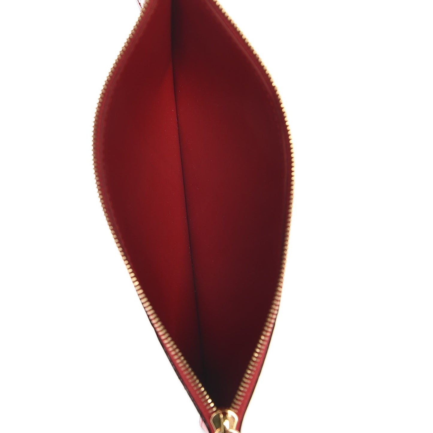 Vernis Felicie Chain Wallet Zippered Insert Cherry