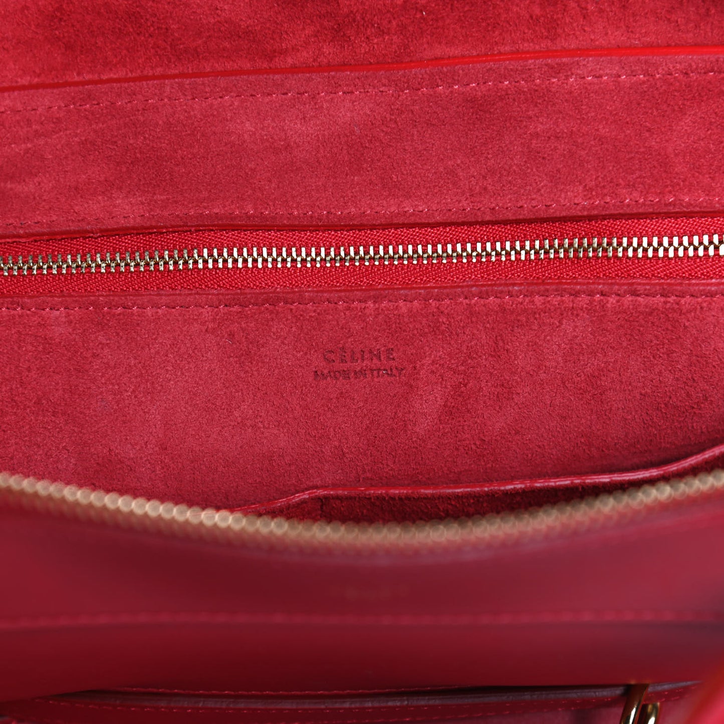 Bullhide Calfskin Medium Ring Bag Red
