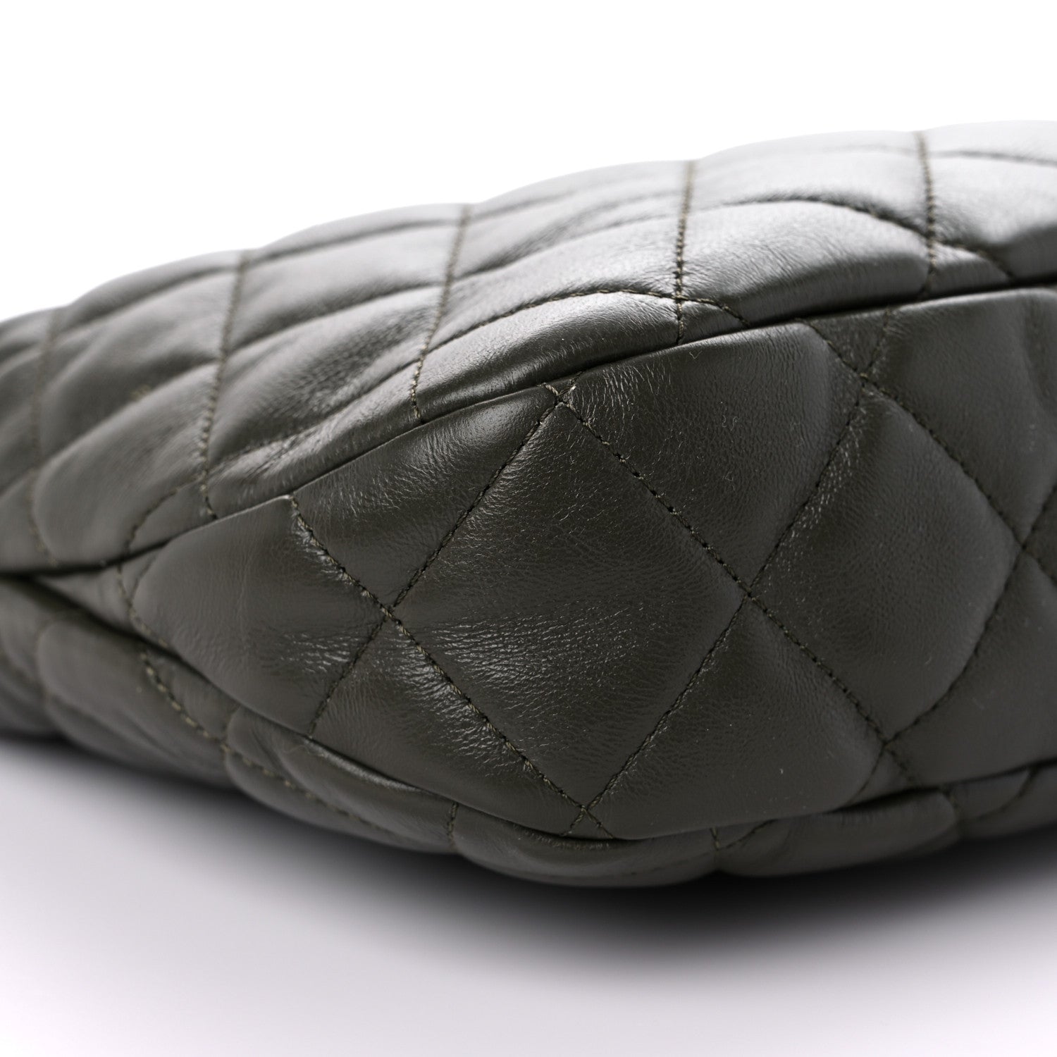 Chanel Lambskin Quilted Large Hobo Green 7 of 9