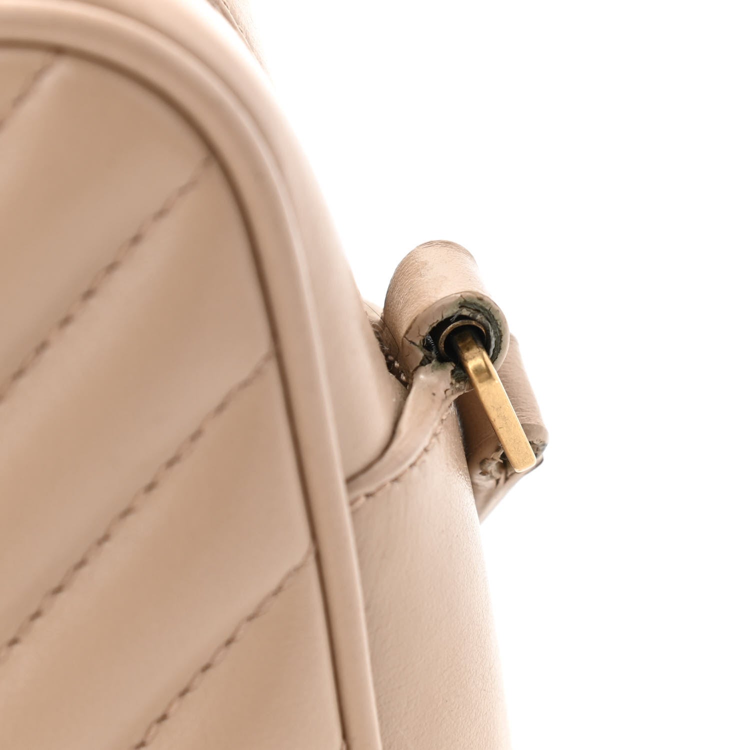 Saint Laurent Calfskin Matelasse Monogram Lou Camera Bag Nude Powder 14 of 15