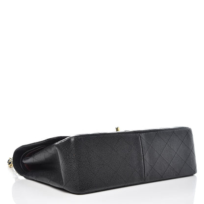 Chanel Caviar Quilted Jumbo Double Flap Black 4 of 12