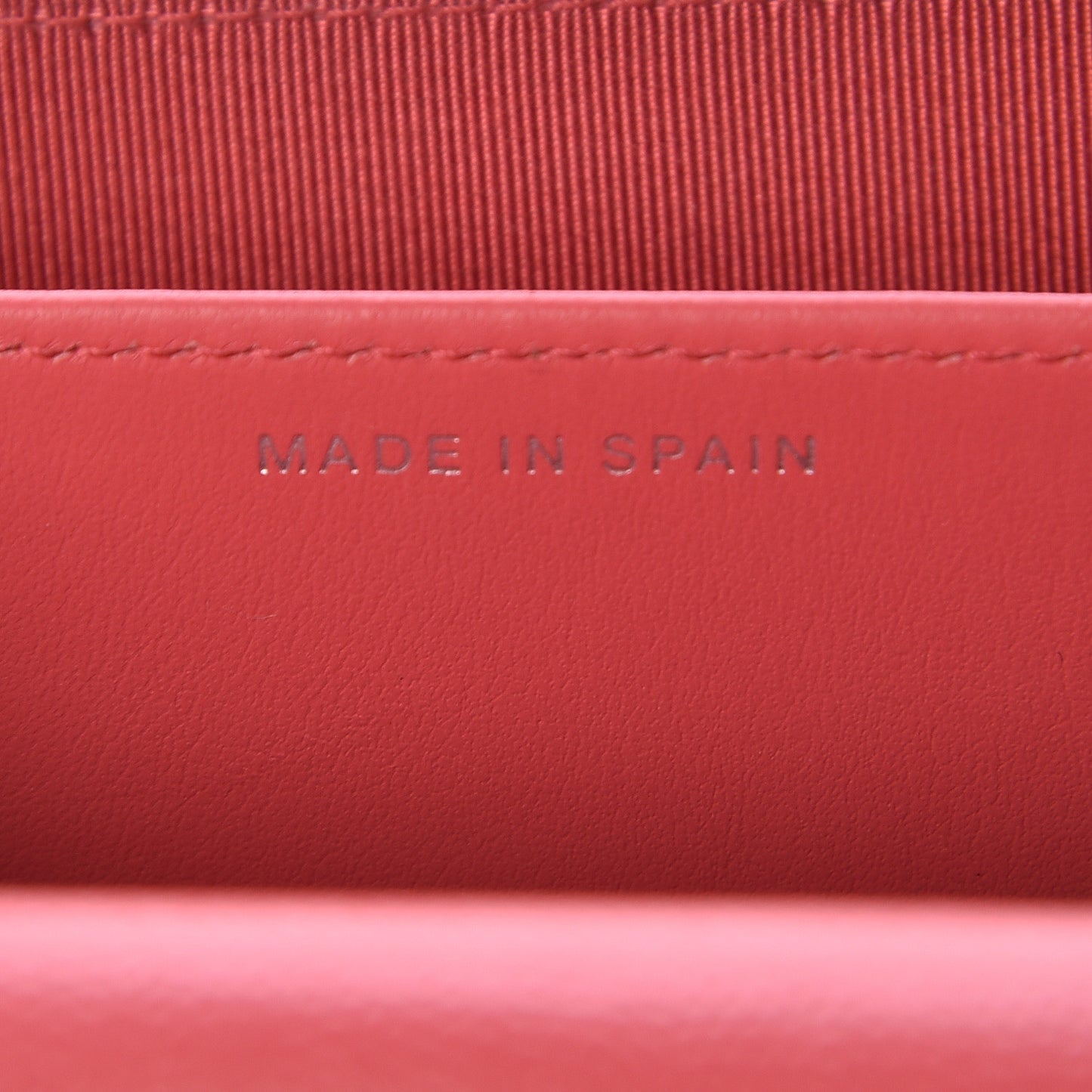 Caviar Quilted Flap Card Holder Wallet Pink