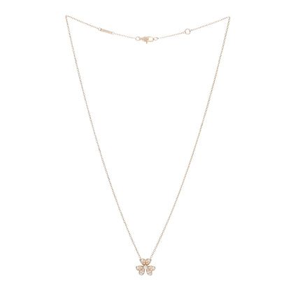 Van Cleef & Arpels 18K Rose Gold Diamond Mini Frivole Pendant Necklace 2 of 4