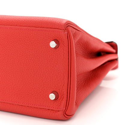Hermes Togo Kelly Retourne 28 Rouge Casaque 12 of 14