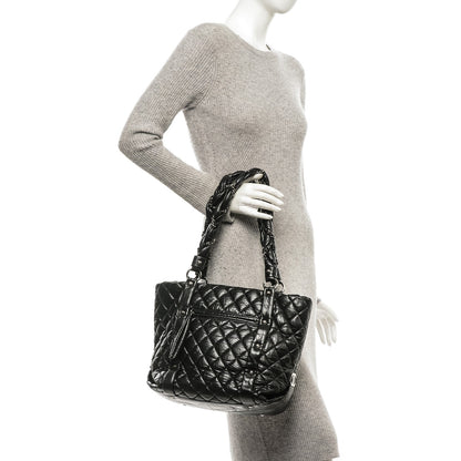 Chanel Distressed Lambskin Vintage Ligne Lady Braid Tote Black 2 of 7
