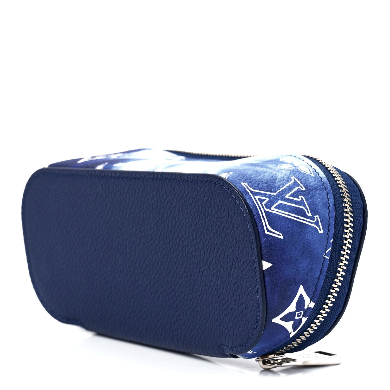 Louis Vuitton Cowhide Monogram Bandana Sunglasses Case GM Blue White 8 of 11