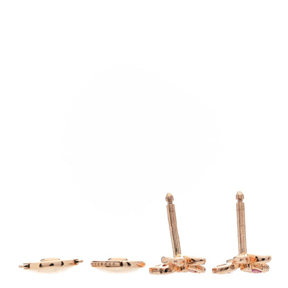Cartier 18K Pink Gold Diamond Pink Sapphire Caresse D'Orchidees Par Cartier Earrings 3 of 5