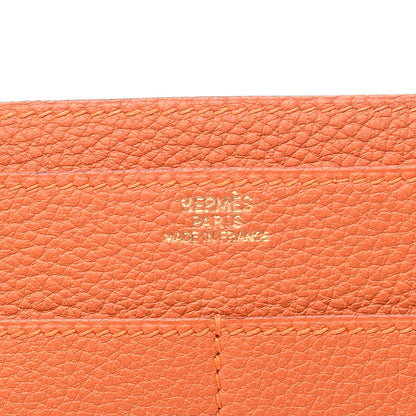 Hermes Togo Dogon Duo Wallet Orange 7 of 11