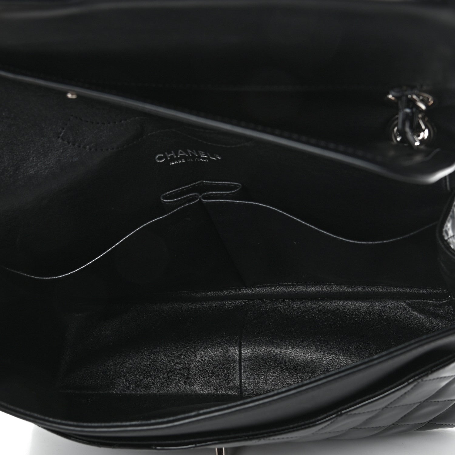 Chanel Patent Quilted Jumbo Double Flap Black 5 of 9