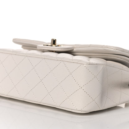 Chanel Caviar Quilted Small Double Flap White 8 of 9