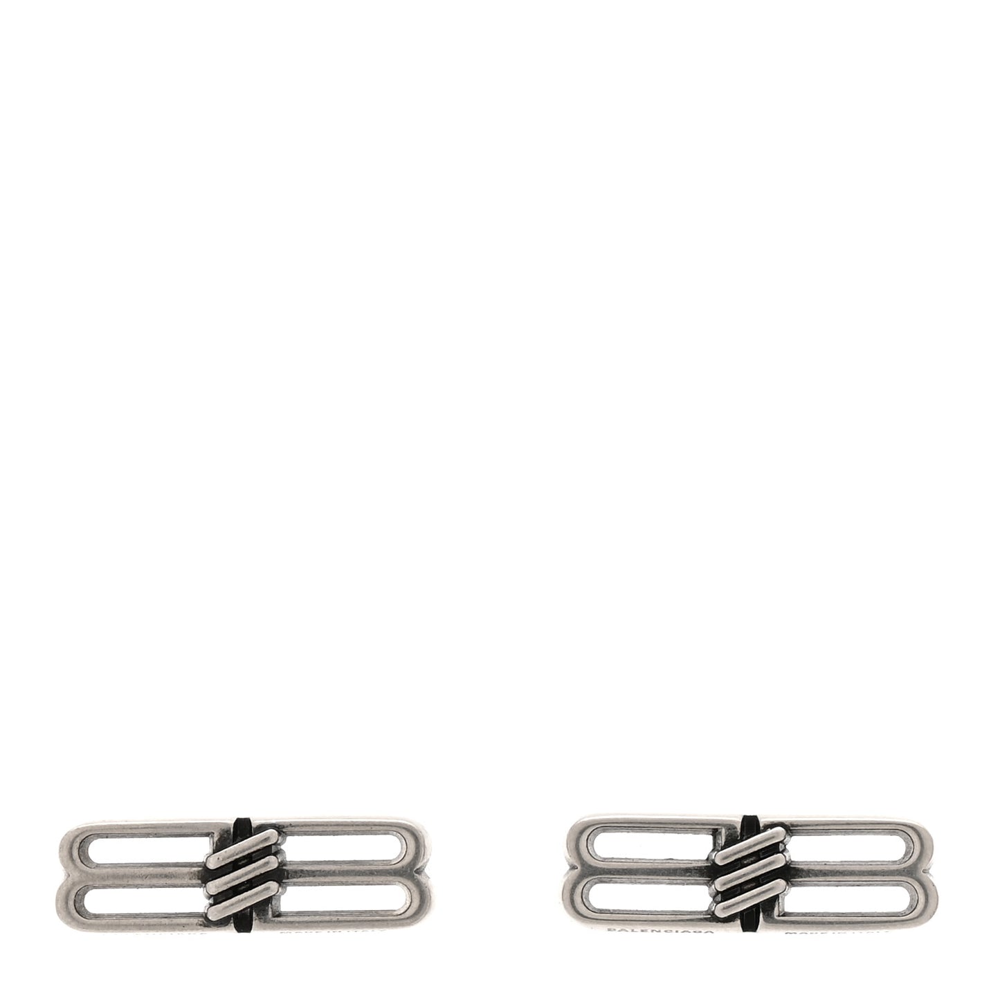 Metal BB Icon Earrings Silver