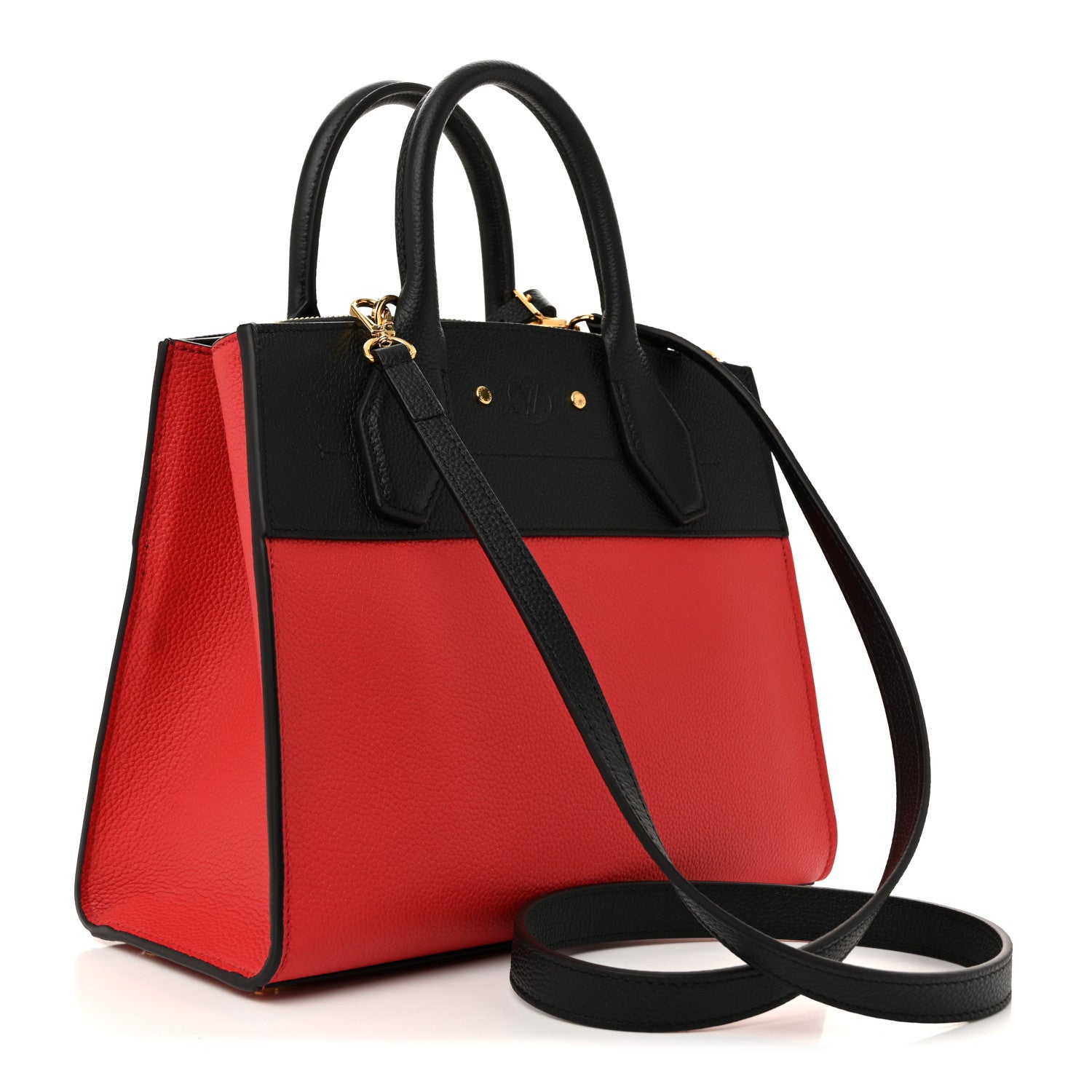 Louis Vuitton Taurillon City Steamer PM Black Rouge 3 of 11