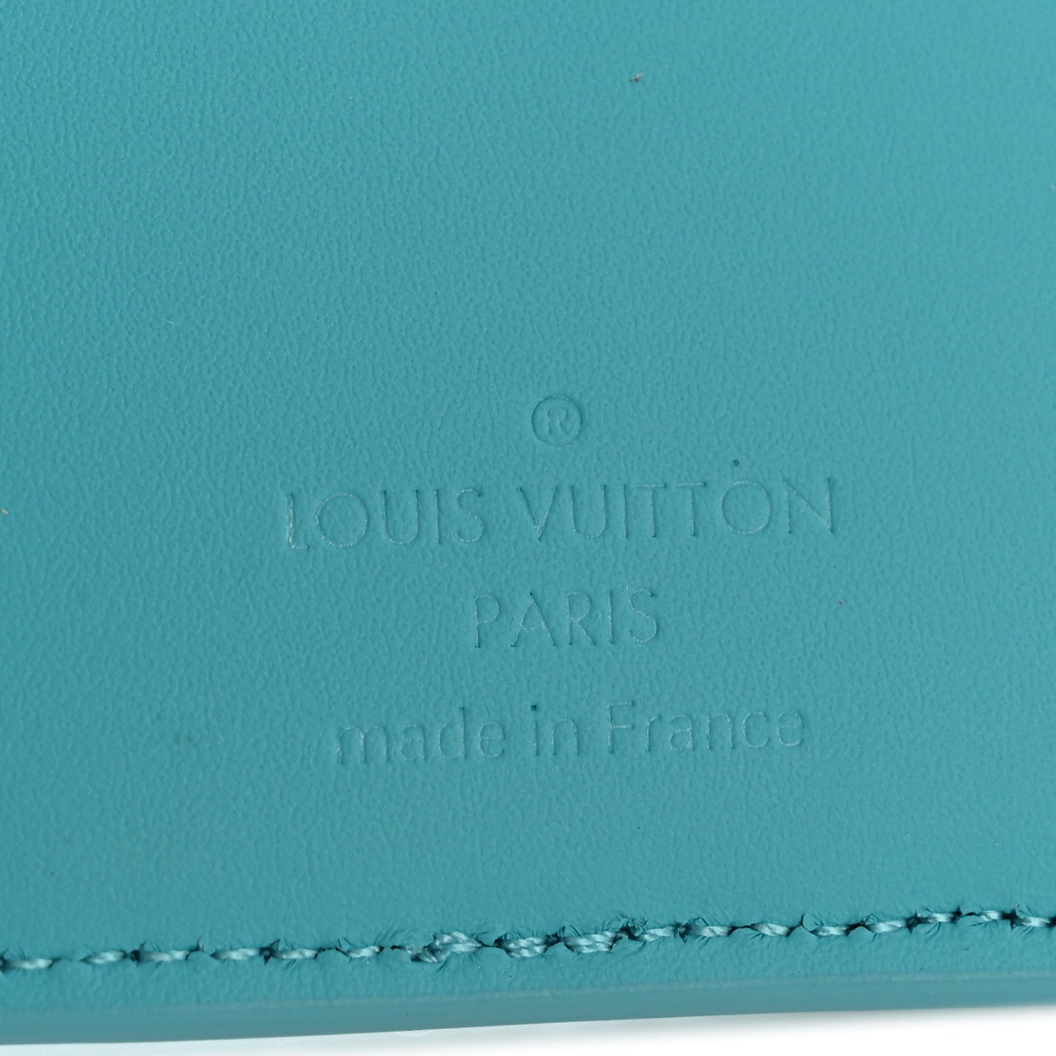Louis Vuitton Taurillon Monogram Pocket Organizer Turquoise 6 of 8