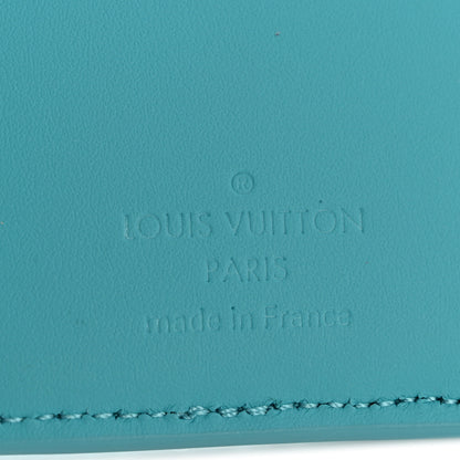 Louis Vuitton Taurillon Monogram Pocket Organizer Turquoise 6 of 8