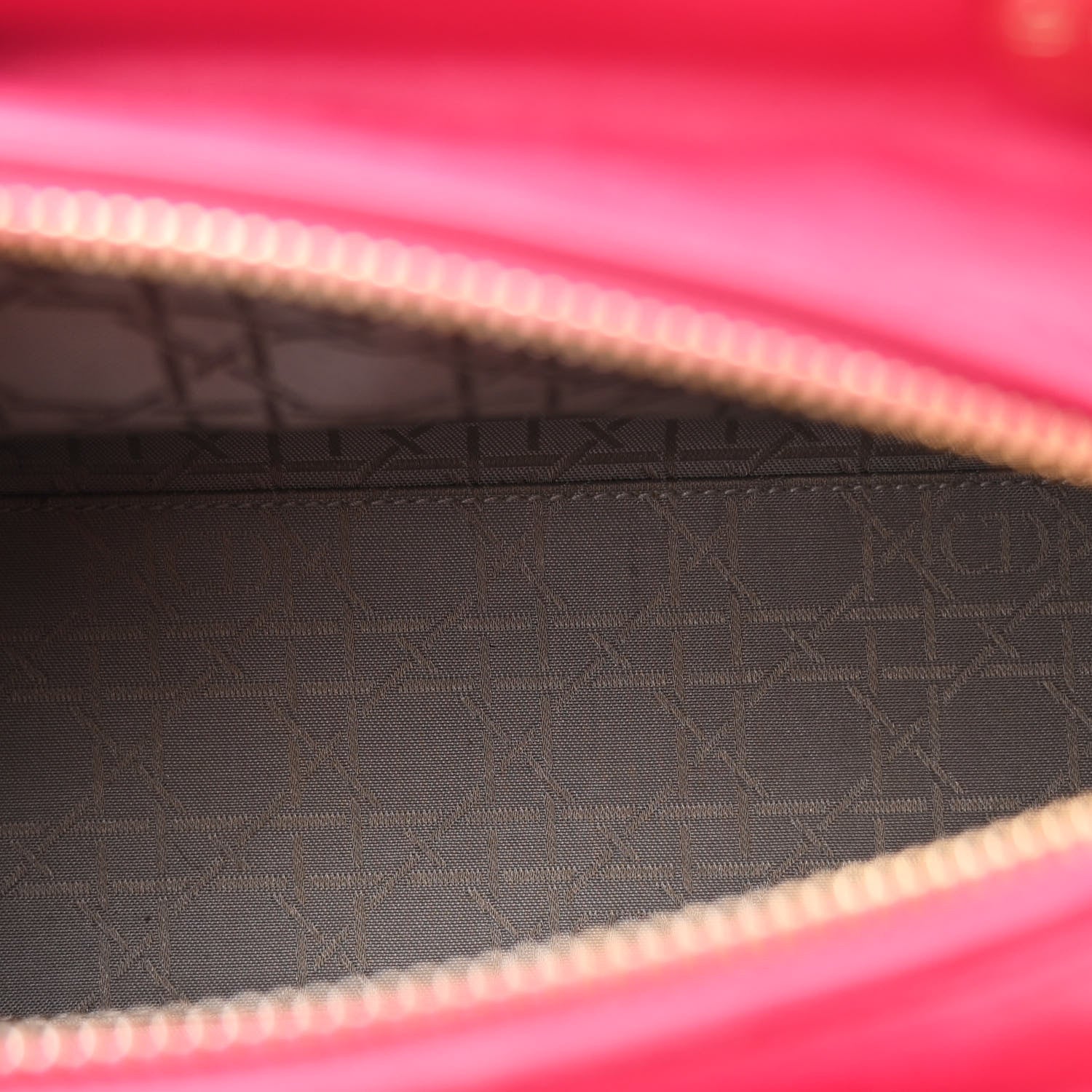 Christian Dior Lambskin Cannage Medium Lady Dior Fuchsia 5 of 11