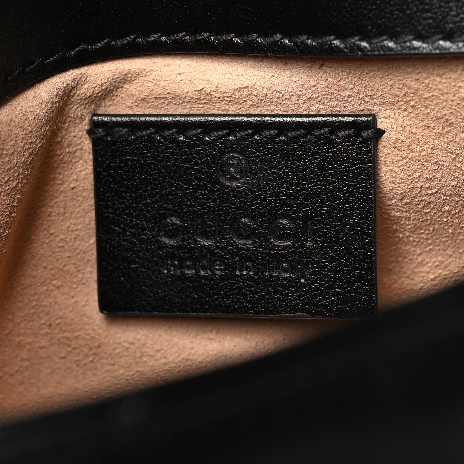 Gucci Calfskin Matelasse Super Mini GG Marmont Shoulder Bag Black 6 of 11