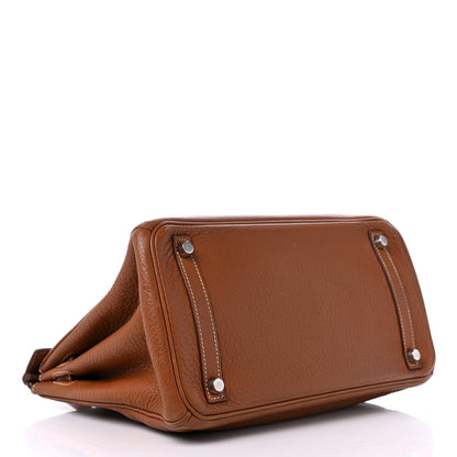 Hermes Taurillon Clemence Birkin 30 Gold 4 of 19