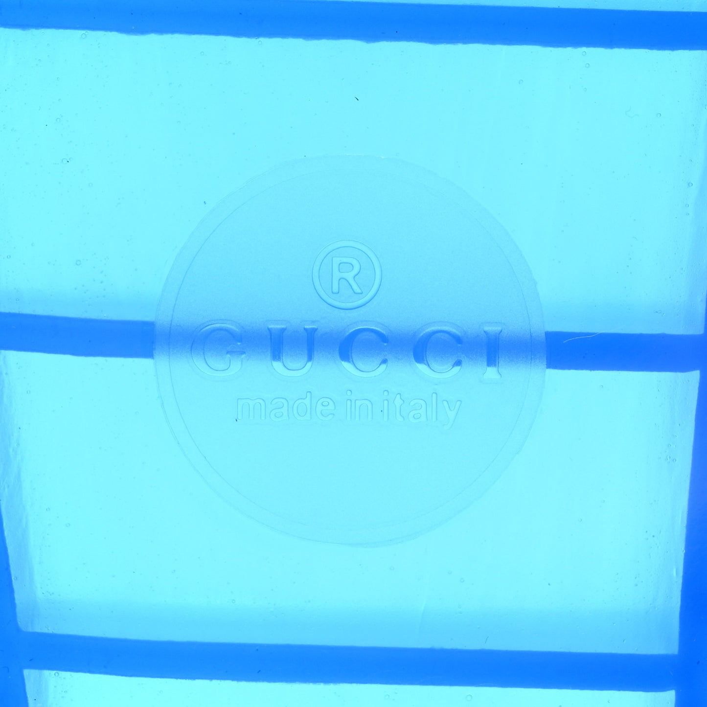 Rubber Mens Pursuit Slide Sandals 10 Transparent Blue