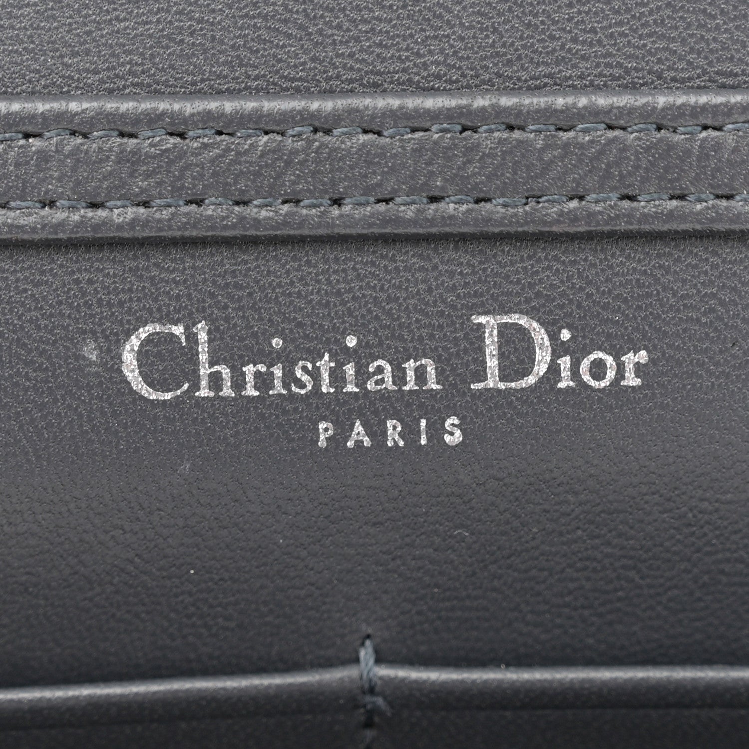 Christian Dior Patent Micro-Cannage Diorama Wallet on Chain Pouch White 6 of 12